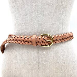 Nisolo Talia Braided Leather Belt Natural Size Small